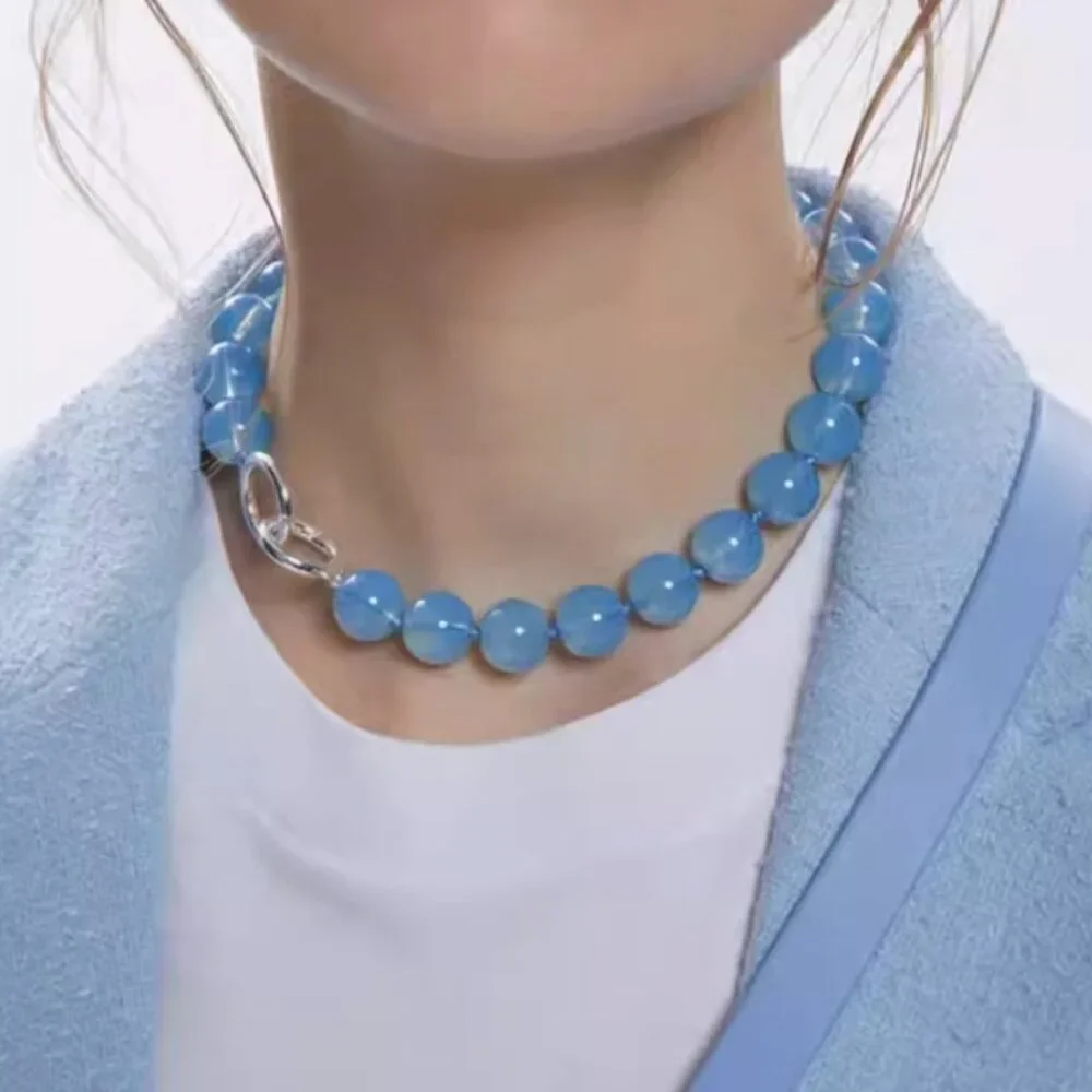 & Other Stories Short Stone Bead Necklace Choker